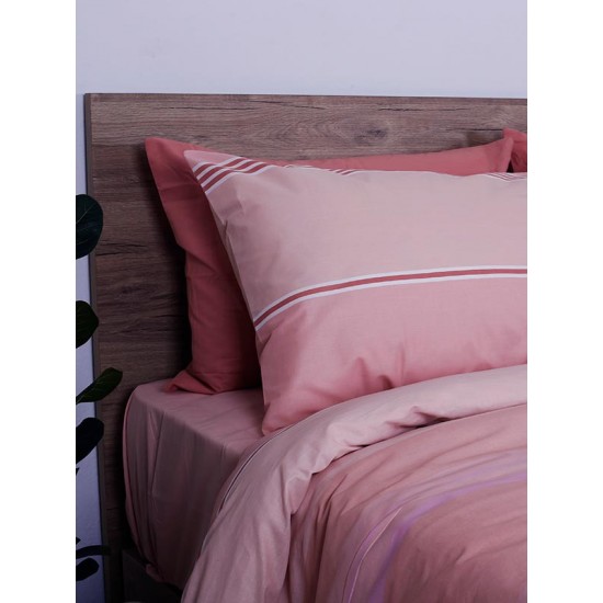 ΣΕΤ ΣΕΝΤΟΝΙΑ COTTON FEELINGS 2034 PINK ΔΙΠΛΟ (200X270)