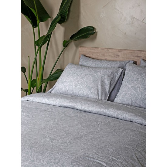 ΣΕΤ ΣΕΝΤΟΝΙΑ COTTON FEELINGS 2040 GREY ΔΙΠΛΟ (200X270)