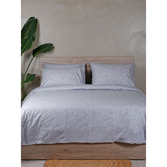 ΣΕΤ ΣΕΝΤΟΝΙΑ COTTON FEELINGS 2040 GREY ΔΙΠΛΟ (200X270)