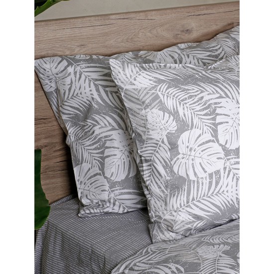 ΣΕΤ ΣΕΝΤΟΝΙΑ COTTON FEELINGS 2038 GREY ΔΙΠΛΟ (200X270)