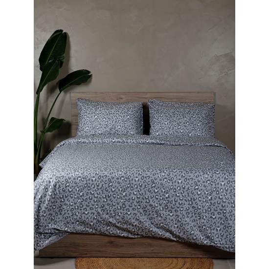 ΣΕΤ ΣΕΝΤΟΝΙΑ COTTON FEELINGS 2044 GREY ΔΙΠΛΟ (200X270)