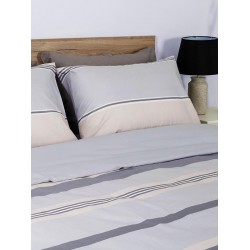 ΣΕΤ ΣΕΝΤΟΝΙΑ COTTON FEELINGS 2034 GREY ΥΠΕΡΔΙΠΛΟ (235X270)