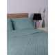 ΣΕΤ ΣΕΝΤΟΝΙΑ COTTON FEELINGS 2036 AQUA ΥΠΕΡΔΙΠΛΟ ΜΕ ΛΑΣΤΙΧΟ (170X205+30)