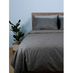 ΣΕΤ ΣΕΝΤΟΝΙΑ COTTON FEELINGS 2036 GREY ΥΠΕΡΔΙΠΛΟ (235X270)