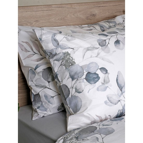ΣΕΤ ΣΕΝΤΟΝΙΑ COTTON FEELINGS 932 GREY ΥΠΕΡΔΙΠΛΟ (235X270)