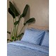 ΣΕΤ ΣΕΝΤΟΝΙΑ COTTON FEELINGS 2042 BLUE ΥΠΕΡΔΙΠΛΟ ΜΕ ΛΑΣΤΙΧΟ (170X205+30)