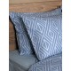 ΣΕΤ ΣΕΝΤΟΝΙΑ COTTON FEELINGS 2042 BLUE ΥΠΕΡΔΙΠΛΟ ΜΕ ΛΑΣΤΙΧΟ (170X205+30)