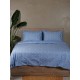 ΣΕΤ ΣΕΝΤΟΝΙΑ COTTON FEELINGS 2042 BLUE ΥΠΕΡΔΙΠΛΟ ΜΕ ΛΑΣΤΙΧΟ (170X205+30)