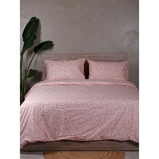 ΣΕΤ ΣΕΝΤΟΝΙΑ COTTON FEELINGS 2044 PINK ΥΠΕΡΔΙΠΛΟ (235X270)