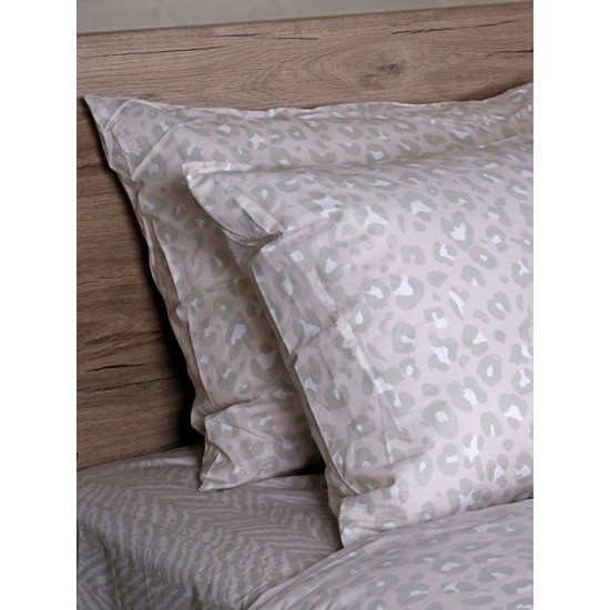 ΣΕΤ ΣΕΝΤΟΝΙΑ COTTON FEELINGS 2044 BEIGE ΥΠΕΡΔΙΠΛΟ (235X270)