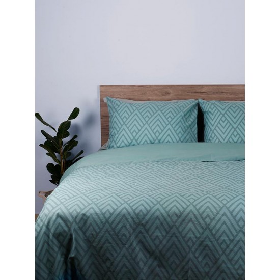 ΣΕΤ ΣΕΝΤΟΝΙΑ COTTON FEELINGS 2036 AQUA KING SIZE (260X270)