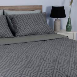 ΣΕΤ ΣΕΝΤΟΝΙΑ COTTON FEELINGS 2036 GREY KING SIZE (260X270)