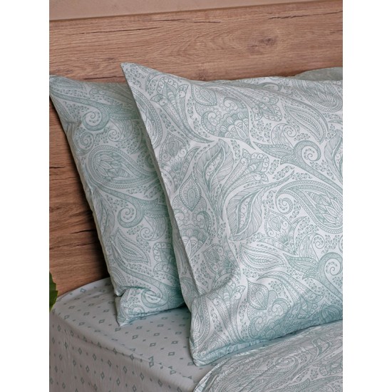 ΣΕΤ ΣΕΝΤΟΝΙΑ COTTON FEELINGS 2040 AQUA KING SIZE (260X270)