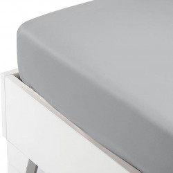 ΚΑΤΩΣΕΝΤΟΝΟ SATIN ΜΕ ΛΑΣΤΙΧΟ LIGHT GREY ΔΙΠΛΟ (160X200+40)