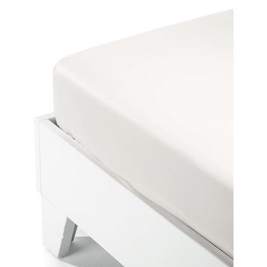 ΚΑΤΩΣΕΝΤΟΝΟ SATIN ΜΕ ΛΑΣΤΙΧΟ WHITE ΥΠΕΡΔΙΠΛΟ (180X200+40)