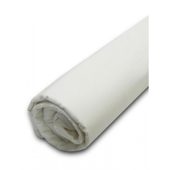 ΚΑΤΩΣΕΝΤΟΝΟ MENTA ΜΕ ΛΑΣΤΙΧΟ 2 ECRU ΜΟΝΟ (100X200+20)