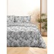 ΣΕΤ ΣΕΝΤΟΝΙΑ FLANNEL 932 GREY ΜΟΝΟ ΜΕ ΛΑΣΤΙΧΟ(105X205+30)