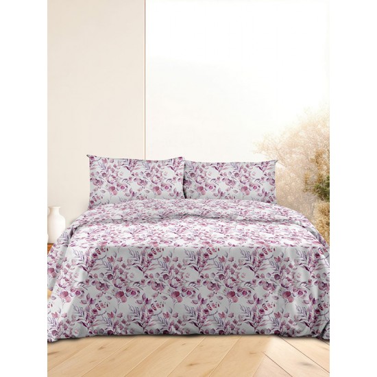 ΣΕΤ ΣΕΝΤΟΝΙΑ FLANNEL 932 LILA ΜΟΝΟ ΜΕ ΛΑΣΤΙΧΟ(105X205+30)