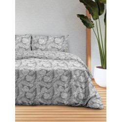 ΣΕΤ ΣΕΝΤΟΝΙΑ FLANNEL 3038 GREY ΜΟΝΟ (160X260)
