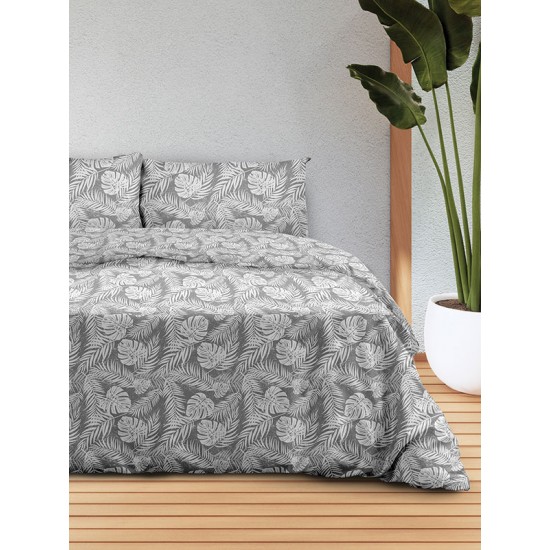 ΣΕΤ ΣΕΝΤΟΝΙΑ FLANNEL 3038 GREY ΜΟΝΟ (160X260)