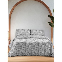 ΣΕΤ ΣΕΝΤΟΝΙΑ FLANNEL 3038 GREY ΜΟΝΟ (160X260)