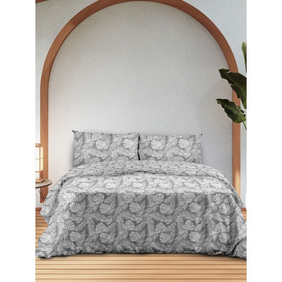 ΣΕΤ ΣΕΝΤΟΝΙΑ FLANNEL 3038 GREY ΜΟΝΟ (160X260)