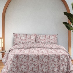 ΣΕΤ ΣΕΝΤΟΝΙΑ FLANNEL 3038 PINK ΜΟΝΟ ΜΕ ΛΑΣΤΙΧΟ(105X205+30)