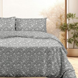ΣΕΤ ΣΕΝΤΟΝΙΑ FLANNEL 040 GREY ΜΟΝΟ (160X260)