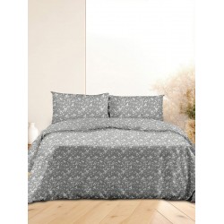 ΣΕΤ ΣΕΝΤΟΝΙΑ FLANNEL 040 GREY ΜΟΝΟ (160X260)