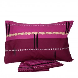 ΣΕΤ ΣΕΝΤΟΝΙΑ COTTON FEELINGS ΕΜΠΡΙΜΕ 2021 MAUVE ΜΟΝΟ (160X260)