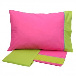 ΣΕΤ ΣΕΝΤΟΝΙΑ COTTON FEELINGS ΕΜΠΡΙΜΕ 2211 FUCHSIA ΜΟΝΟ (160X260)