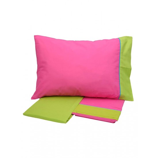ΣΕΤ ΣΕΝΤΟΝΙΑ COTTON FEELINGS ΕΜΠΡΙΜΕ 2211 FUCHSIA ΜΟΝΟ (160X260)