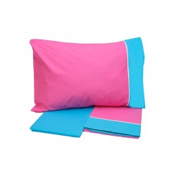 ΣΕΤ ΣΕΝΤΟΝΙΑ COTTON FEELINGS ΕΜΠΡΙΜΕ 2215 FUCHSIA ΜΟΝΟ (160X260)
