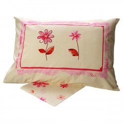 ΣΕΤ ΣΕΝΤΟΝΙΑ COTTON FEELINGS ΕΜΠΡΙΜΕ 4031 PINK ΜΟΝΟ (160X260)