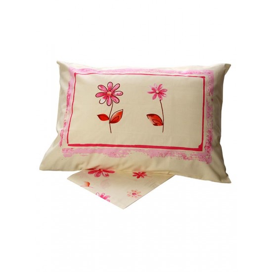 ΣΕΤ ΣΕΝΤΟΝΙΑ COTTON FEELINGS ΕΜΠΡΙΜΕ 4031 PINK ΜΟΝΟ (160X260)