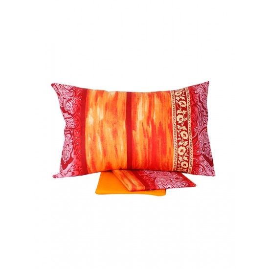 ΣΕΤ ΣΕΝΤΟΝΙΑ COTTON FEELINGS ΕΜΠΡΙΜΕ 4136 ORANGE ΜΟΝΟ (160X260)