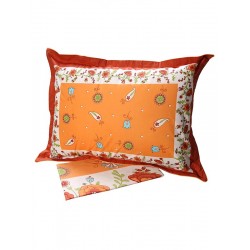 ΣΕΤ ΣΕΝΤΟΝΙΑ COTTON FEELINGS ΕΜΠΡΙΜΕ 4675 ORANGE ΜΟΝΟ (160X260)