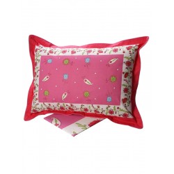 ΣΕΤ ΣΕΝΤΟΝΙΑ COTTON FEELINGS ΕΜΠΡΙΜΕ 4675 PINK ΜΟΝΟ (160X260)