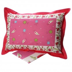 ΣΕΤ ΣΕΝΤΟΝΙΑ COTTON FEELINGS ΕΜΠΡΙΜΕ 4675 PINK ΜΟΝΟ (160X260)