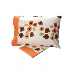 ΣΕΤ ΣΕΝΤΟΝΙΑ COTTON FEELINGS ΕΜΠΡΙΜΕ 529 ORANGE ΜΟΝΟ (160X260)
