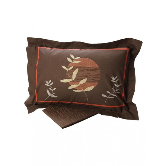 ΣΕΤ ΣΕΝΤΟΝΙΑ COTTON FEELINGS ΕΜΠΡΙΜΕ 693 BROWN ΜΟΝΟ (160X260)