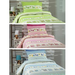 ΣΕΤ ΣΕΝΤΟΝΙΑ COTTON FEELINGS ΕΜΠΡΙΜΕ 8481 GREEN ΜΟΝΟ (165X270)