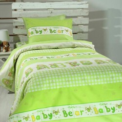 ΣΕΤ ΣΕΝΤΟΝΙΑ COTTON FEELINGS ΕΜΠΡΙΜΕ 8481 GREEN ΜΟΝΟ (165X270)