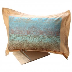 ΣΕΤ ΣΕΝΤΟΝΙΑ COTTON FEELINGS ΕΜΠΡΙΜΕ 873 BLUE ΜΟΝΟ (160X260)