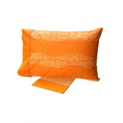 ΣΕΤ ΣΕΝΤΟΝΙΑ COTTON FEELINGS ΕΜΠΡΙΜΕ 2017 ORANGE ΜΟΝΟ (160X260)