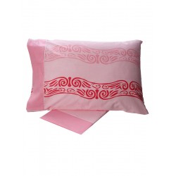 ΣΕΤ ΣΕΝΤΟΝΙΑ COTTON FEELINGS ΕΜΠΡΙΜΕ 2017 PINK ΜΟΝΟ (160X260)