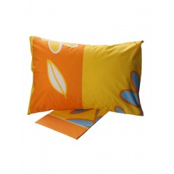ΣΕΤ ΣΕΝΤΟΝΙΑ COTTON FEELINGS ΕΜΠΡΙΜΕ 129 YELLOW ΥΠΕΡΔΙΠΛΟ (220X260)