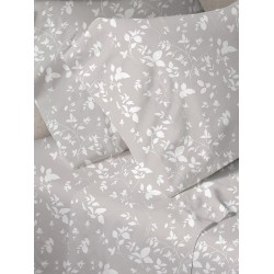 ΣΕΤ ΣΕΝΤΟΝΙΑ MENTA ΕΜΠΡΙΜΕ 040 GREY ΥΠΕΡΔΙΠΛΟ (220X250)