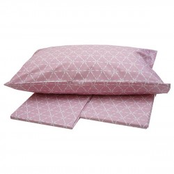 ΣΕΤ ΣΕΝΤΟΝΙΑ MENTA ΕΜΠΡΙΜΕ 940 PINK ΥΠΕΡΔΙΠΛΟ (220X250)