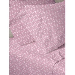 ΣΕΤ ΣΕΝΤΟΝΙΑ MENTA ΕΜΠΡΙΜΕ 940 PINK ΥΠΕΡΔΙΠΛΟ (220X250)